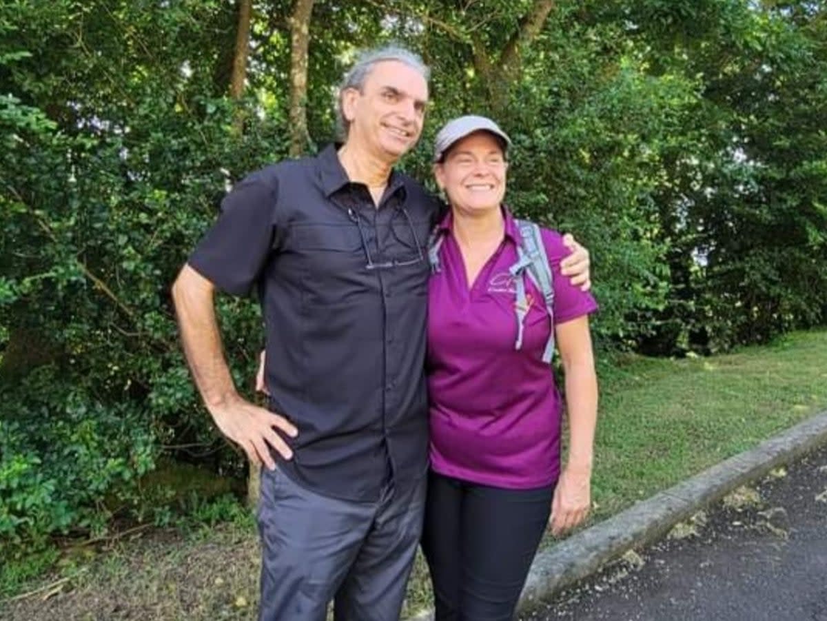 Daniel Langlois and Dominique Marchand in Dominica (Courtesy Daniel Langlois Foundation)