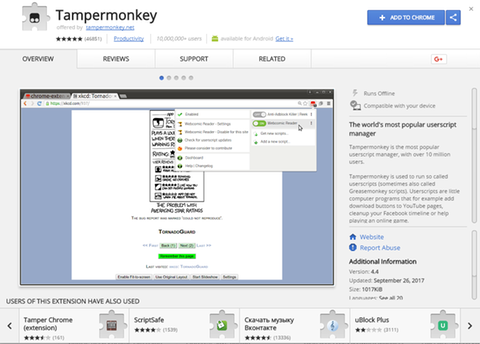 Tampermonkey - Credit: Google