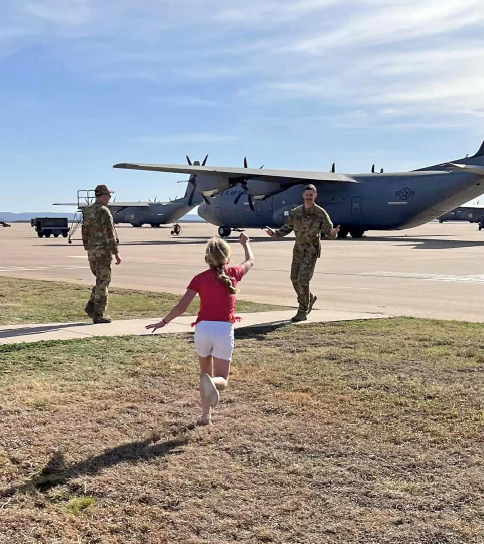 The last time her dad deployed, Maddie Clegg was 2-years-old. (Courtesy Maxine Clegg)