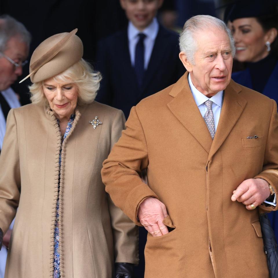 King Charles and Queen Camilla lead royals to church on Christmas Day - best photos