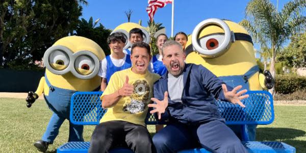 Chicharito y los Minions se enfrentan a Steve Carell en desafío futbolero