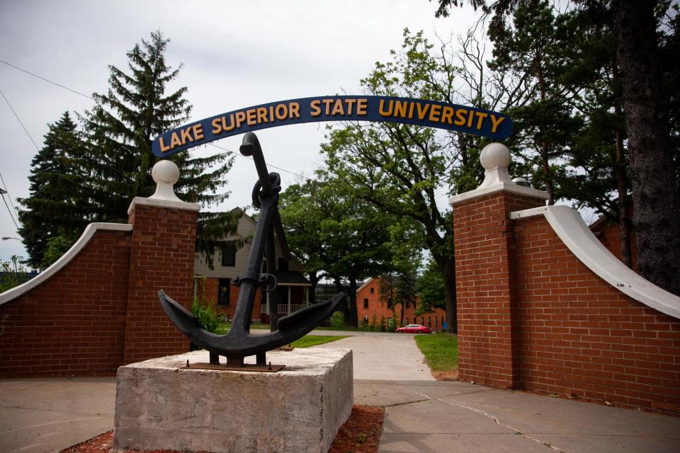 The campus of Lake Superior State University is shown.