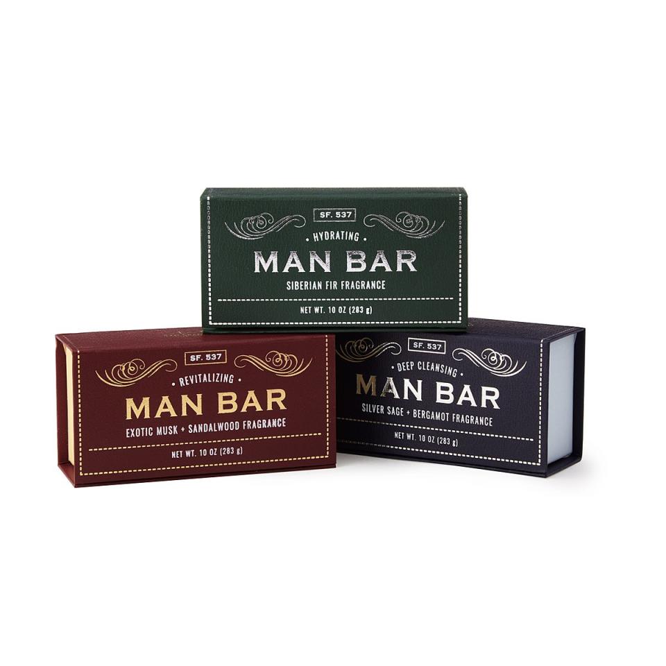 Man Bar Soap Set of 3 | Unique Gifts for Him
