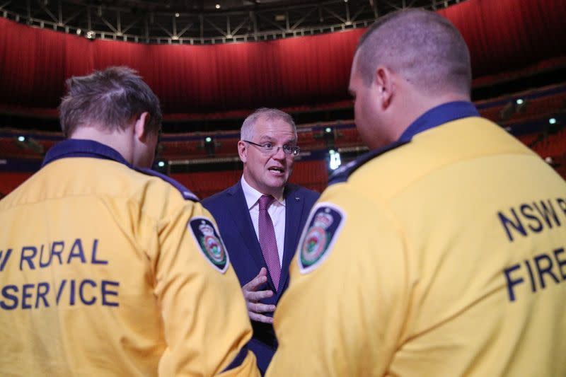 Australian Prime Minister Morrison attends a state memorial honouring victims of the Australian bushfires in Sydney