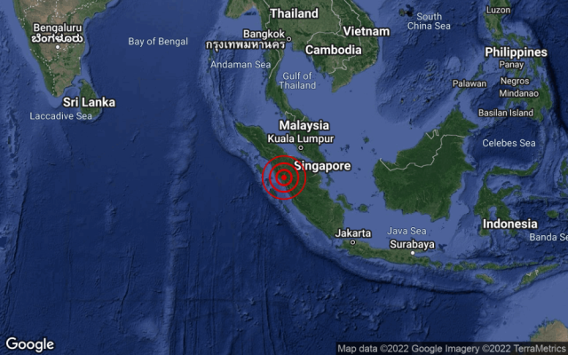 Malaysians Report Feeling Tremors After 62 Magnitude Quake In Sumatera
