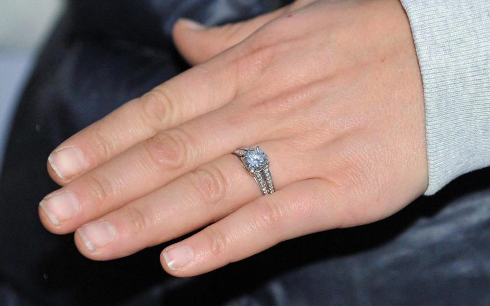 Zara Tindall's platinum and diamond engagement ring - Tim Ireland/PA Wire