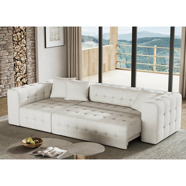 <p><a href="https://go.redirectingat.com?id=74968X1596630&url=https%3A%2F%2Fwww.homary.com%2Fitem%2Fmodern-1122-white-boucle-full-sleeper-convertible-upholstered-sofa-for-living-room-45320.html&sref=https%3A%2F%2Fwww.housebeautiful.com%2Fshopping%2Ffurniture%2Fg45992333%2Fbest-sleeper-sectionals%2F" rel="nofollow noopener" target="_blank" data-ylk="slk:Shop Now;elm:context_link;itc:0;sec:content-canvas" class="link ">Shop Now</a></p><p>White Tufted Boucle Sleeper Sectional</p><p>homary.com</p><p>$3199.99</p>