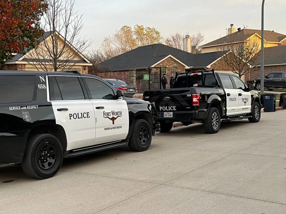 A Fort Worth police officer fatally shot a man, who police say pointed a gun at officers, Tuesday afternoon in the 10400 block of Bear Creek Trail.