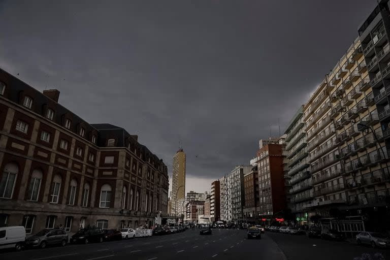 Tormenta sobre Mar del Plata.