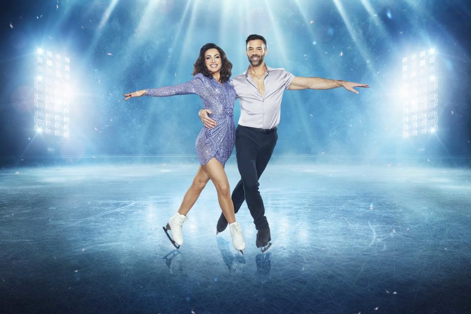 Roxy Shahidi is dancing with pro skater Sylvian Longchambon on Dancing On Ice 2024. (ITV)