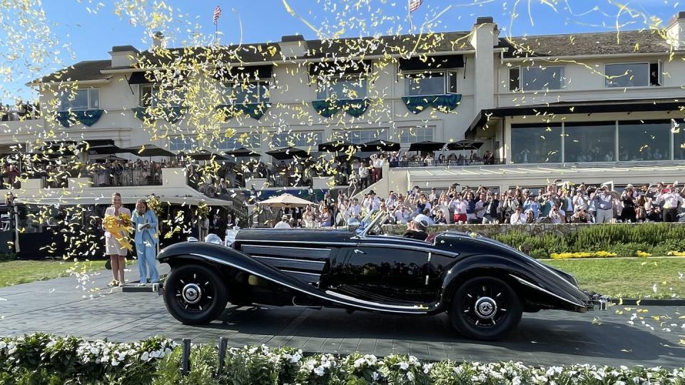 mercedes 540k longtail special roadster wins pebble