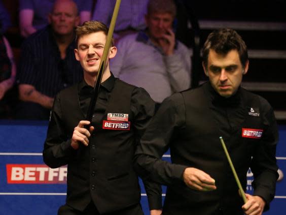 James Cahill will head into day four of the World Snooker Championship leading Ronnie O'Sullivan 5-4 (PA)