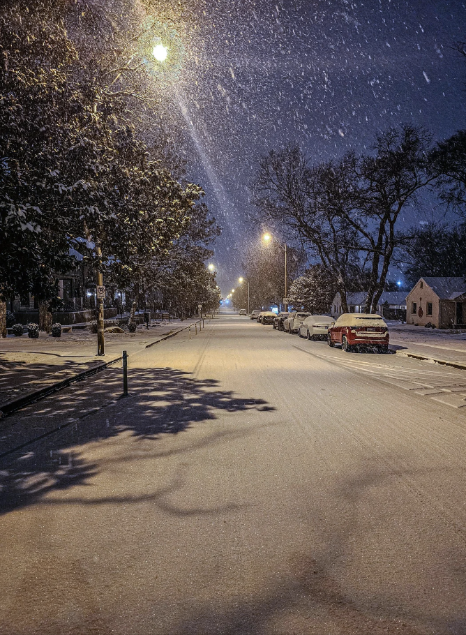 snowy street