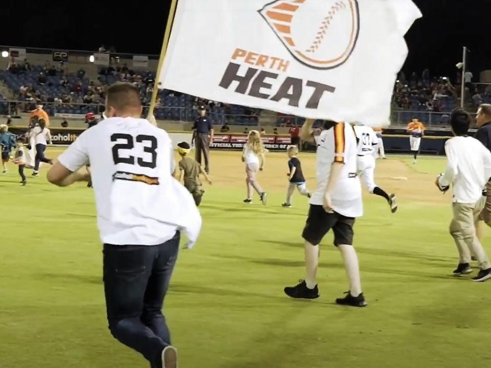 Perth Heat, which plays in the Australian Baseball League, will pay players and staff in bitcoin from Friday, 19 November, 2021  (Perth Heat)