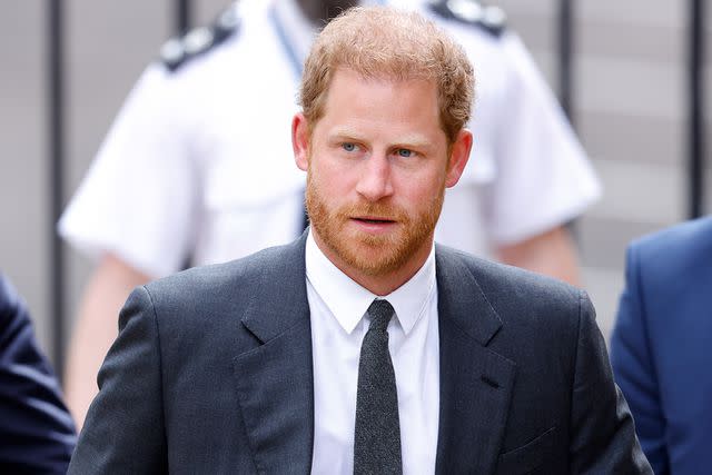 <p>Max Mumby/Indigo/Getty</p> Prince Harry arrives at the Royal Courts of Justice on March 30. The Duke of Sussex is one of several claimants in a lawsuit against Associated Newspapers.