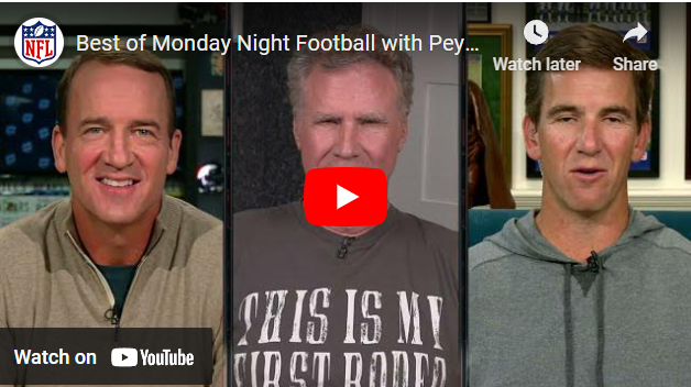 monday night football with peyton and eli schedule