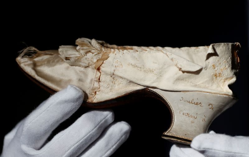 Auction of a shoe that belonged to late French queen Marie-Antoinette