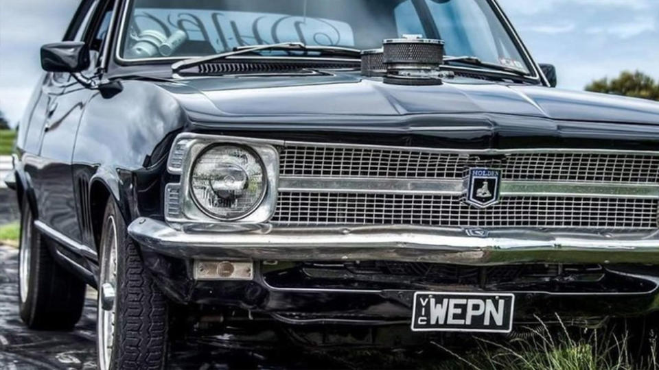 Pictured is the Holden Torana with the number plate WEPN.