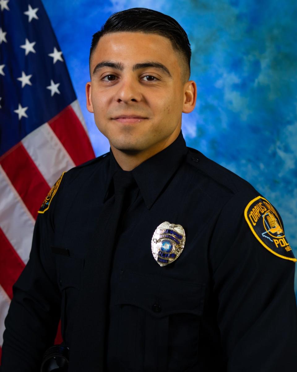 Corpus Christi police officer John Tijerina was placed on paid administrative leave after he fired his gun after a suspect allegedly attacked him and two other officers with a knife on Dec. 31, 2021.