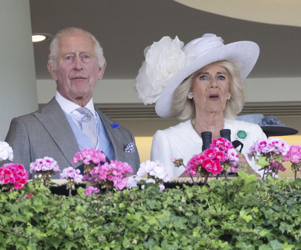 Photo by: zz/KGC-107/STAR MAX/IPx 2024 6/20/24 King Charles III and Queen Camilla at Royal Ascot Day Three - Ladies Day - on June 20, 2024 at Ascot Racecourse in Ascot, Berkshire, England, UK.