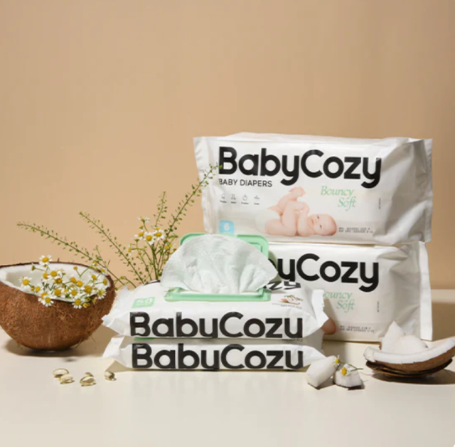 Babycozy Baby Wipes by Momcozy, New Lotion Coconut Scented Baby