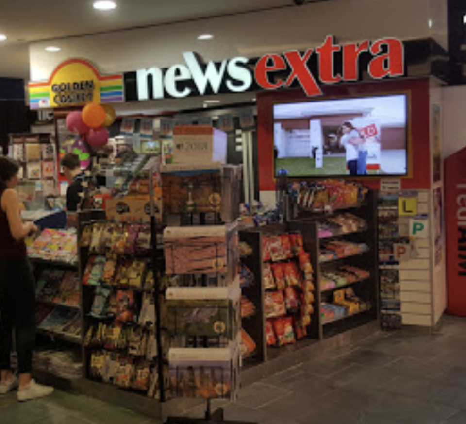 Photo shows News Extra inside the Chermside Westfield shopping centre. 