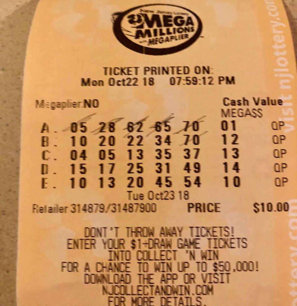 New Jersey man Earl Livingston, 87, was walking to buy a ticket for this week’s Mega Millions jackpot when he fell and broke his hip but hospital staff bought him an entry and he won a share of US$1 million. Source: Facebook/ Jefferson Stafford Hospital