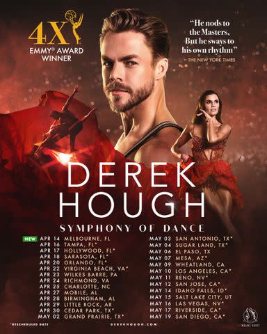 <p>DerekHough.com</p> Symphony of Dance updated tour poster