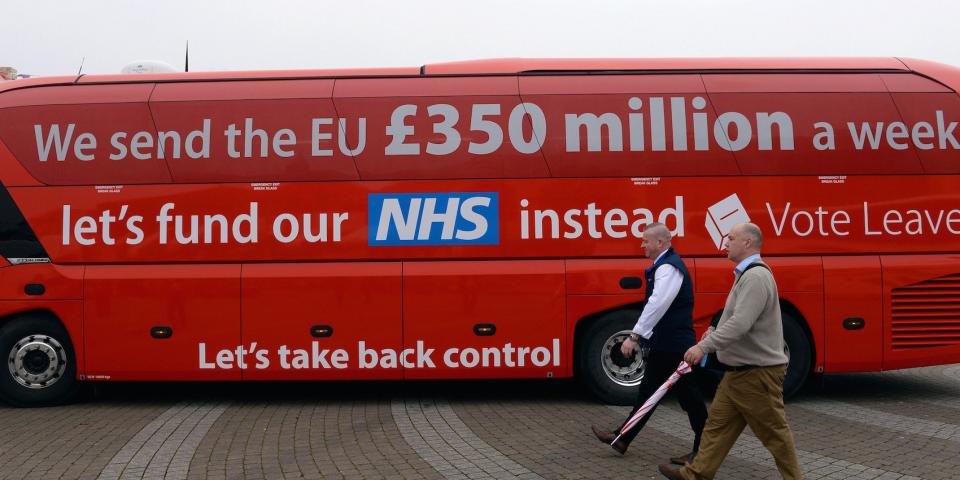 brexit nhs bus