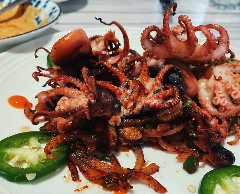 Jarocho Mexican Seafood's Grilled Octopus in Kansas City, Kansas