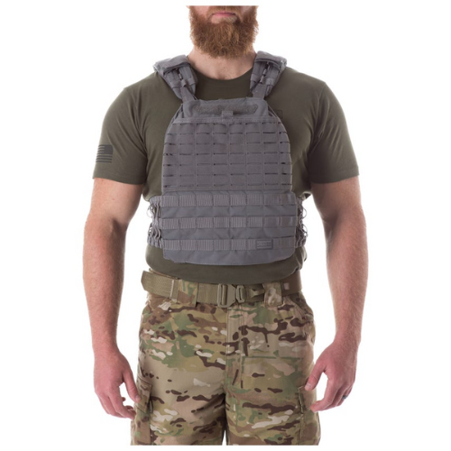 man wearing 5.11 Tac Tec weighted vest