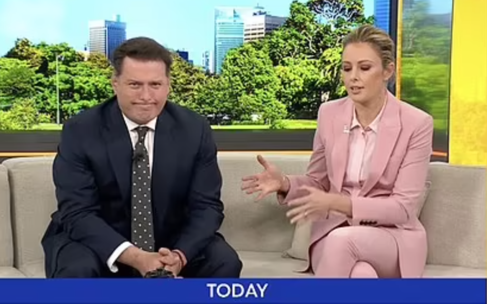 karl stefanovic frustrated on today