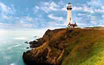 <p>Keeping watch over the Pacific coast of California, Pigeon Point is the tallest lighthouse on the West Coast. Today it functions as a <a rel="nofollow noopener" href="http://www.norcalhostels.org/pigeon" target="_blank" data-ylk="slk:hostel,;elm:context_link;itc:0;sec:content-canvas" class="link ">hostel,</a> where you can book a night in the lighthouse keepers quarters.</p>