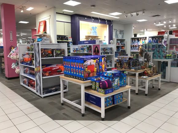 An expanded toy shop at JCPenney