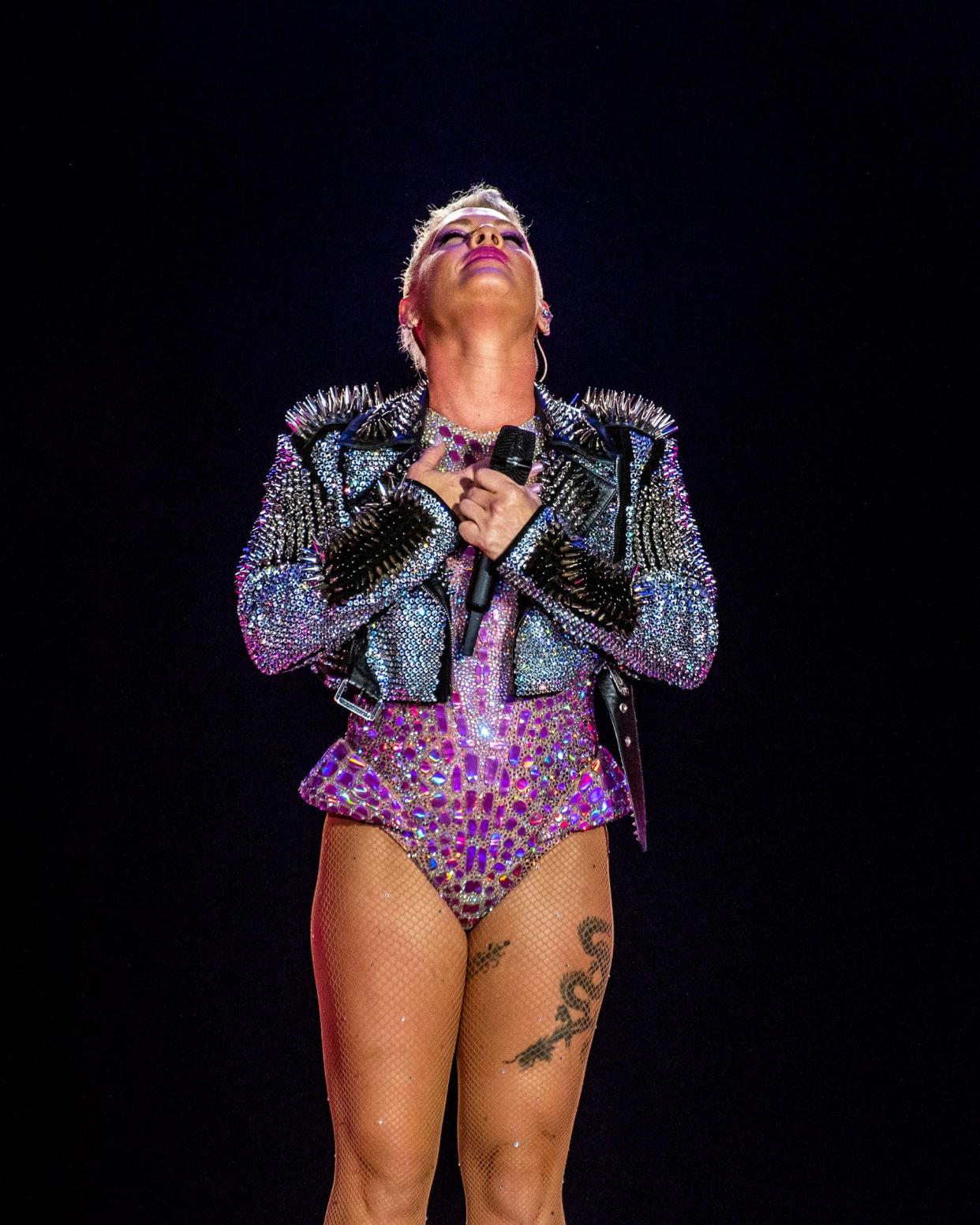 Concert review Pink soars high in solid, electrifying Pittsburgh