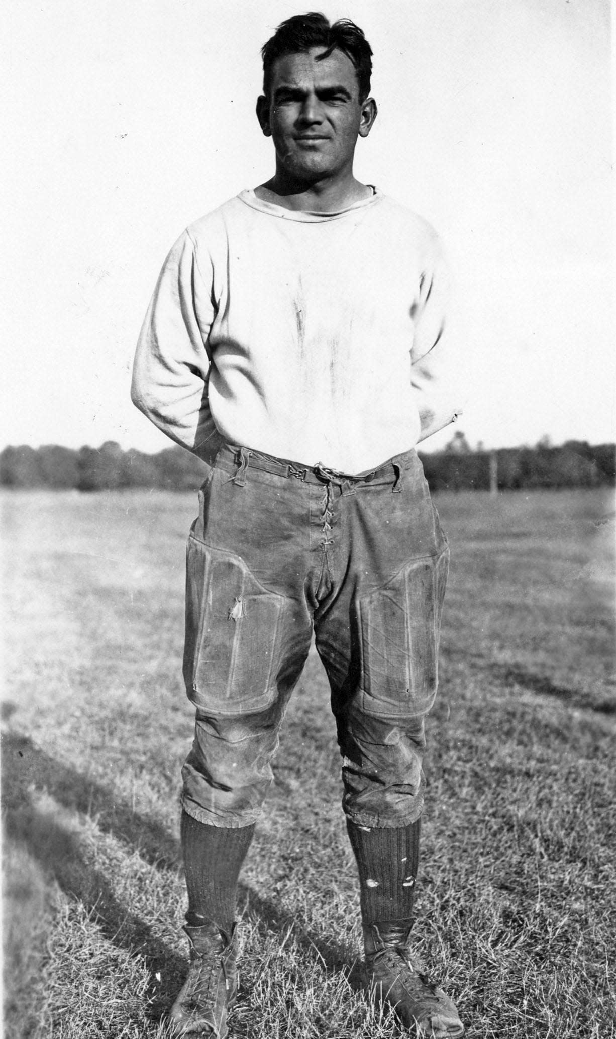 Michigan Coaches Hall of Fame Inductee Ray Kipke in his early Charlevoix coaching days, 1930s.