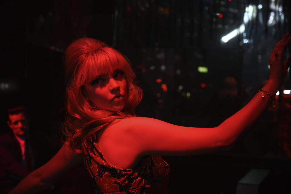 This image released by Focus Features shows Anya Taylor-Joy in Edgar Wright's "Last Night in Soho." (Parisa Taghizadeh/Focus Features via AP)