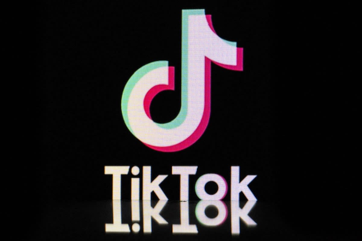 The logo for the TikTok app pictured in Mulhouse, France on 19 October, 2023 (Getty Images)