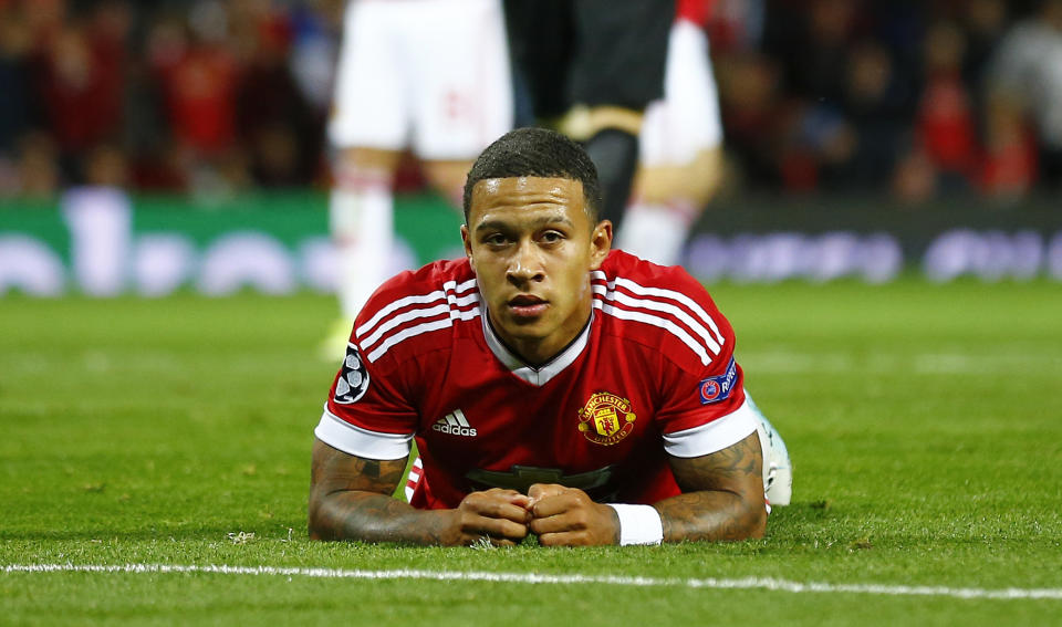 Football - Manchester United v Club Brugge - UEFA Champions League Qualifying Play-Off First Leg - Old Trafford, Manchester, England - 18/8/15 Manchester United's Memphis Depay Reuters / Darren Staples Livepic EDITORIAL USE ONLY.