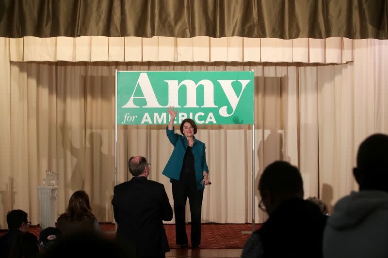 2020 Democratic presidential candidate Senator Klobuchar holds a campaign event in Cedar Rapids, Iowa