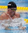 Swimming – 17th FINA World Aquatics Championships – Men's 50m Breaststroke Preliminary – Budapest, Hungary – July 25, 2017 – Adam Peaty of Britain competes. REUTERS/Stefan Wermuth