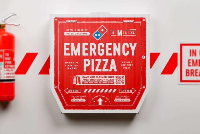 Domino's Emergency Pizza Program Gives Customers One Free Pizza When They  'Need it Most