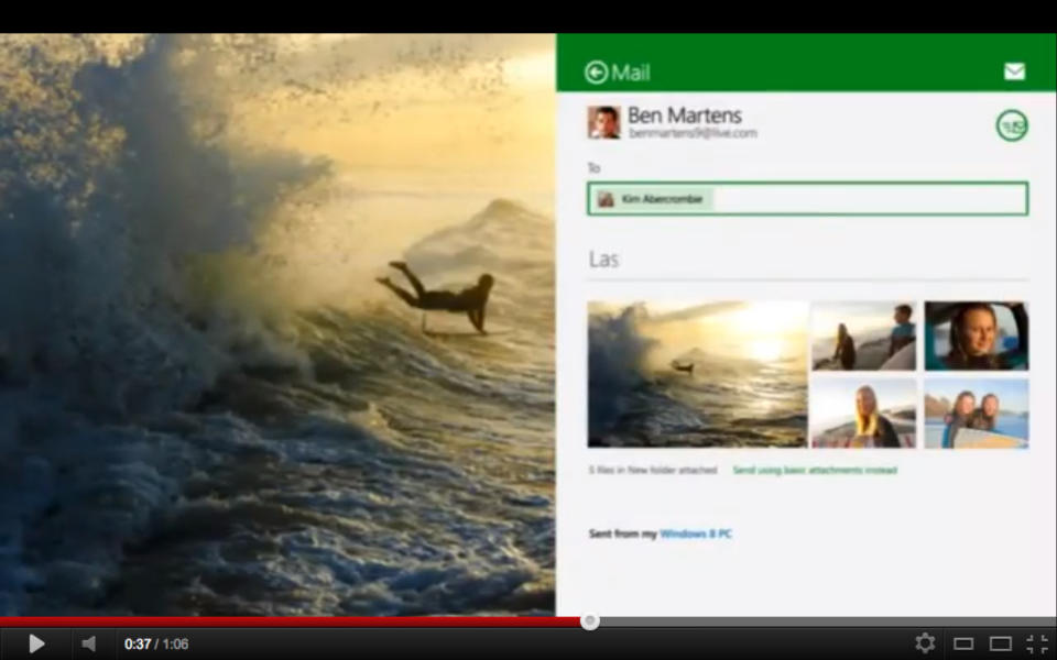 Windows 8 Consumer Preview Offcial Introduction Video screenshot video