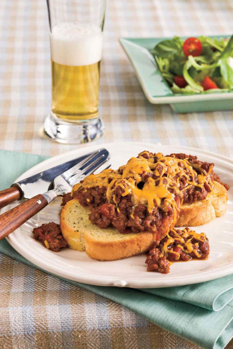 Cheesy BBQ Sloppy Joes