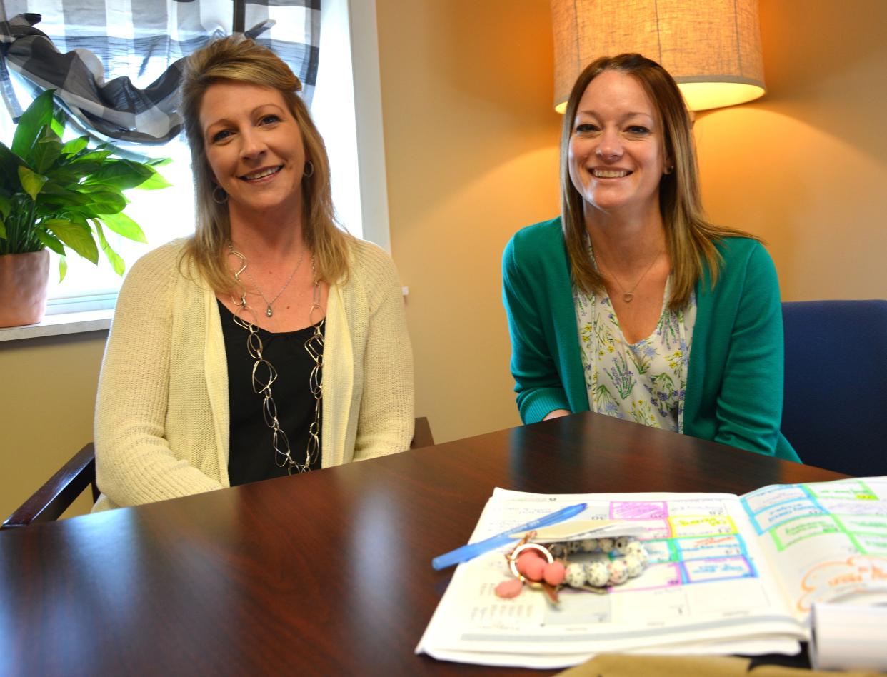Jessica Berkey (left) and Jennifer Clark are the new deputy administrator and administrator respectively of the Area Agency on Aging of Somerset County and are excited about the future of the program.