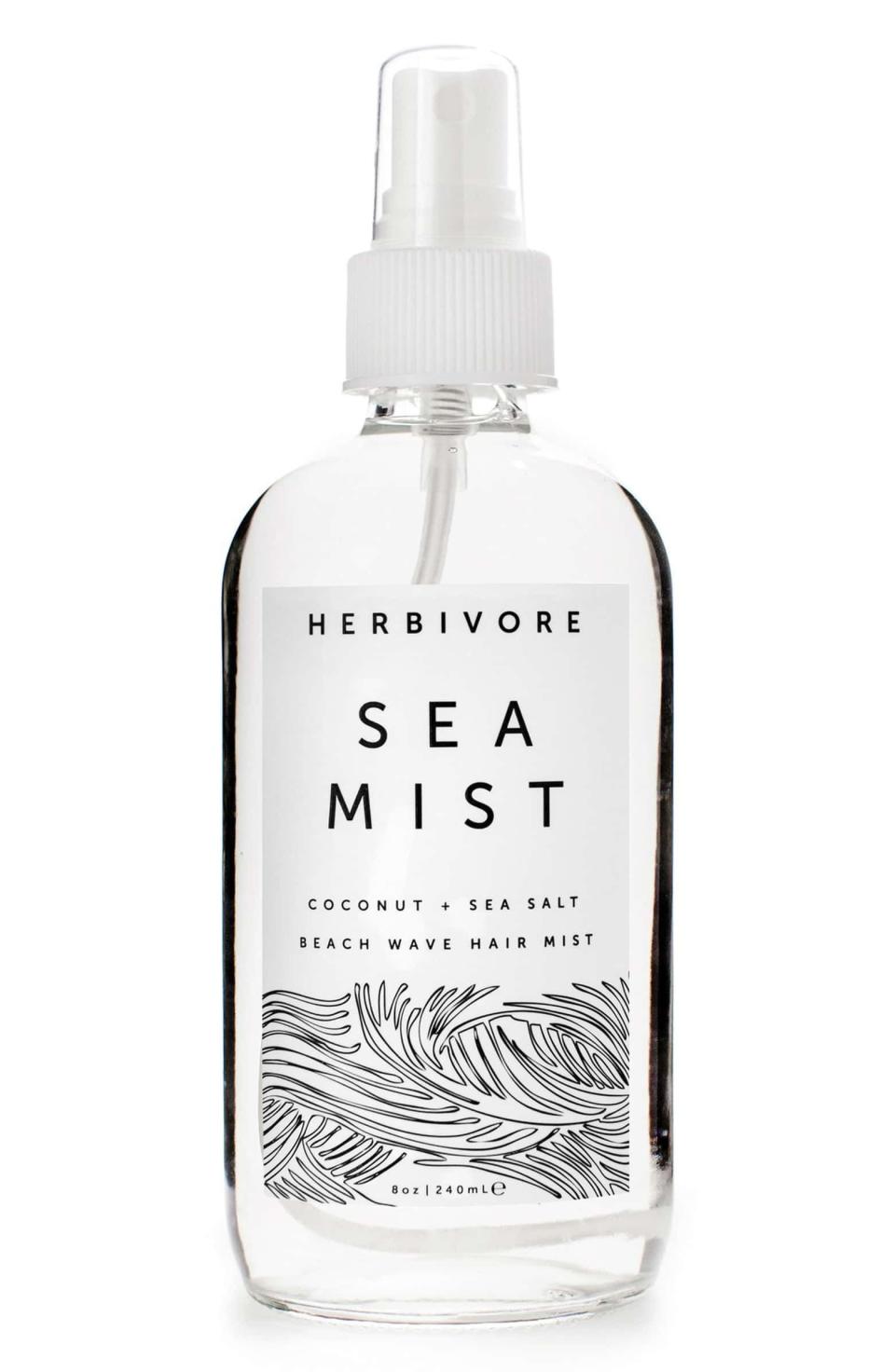 8) Herbivore Botanicals Sea Mist Coconut + Sea Salt Beach Wave Hair Mist