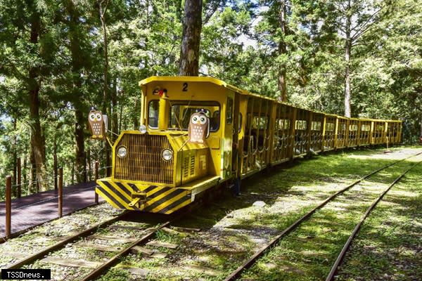 太平山蹦蹦車進行軌道邊坡補強工程，即日起至十月底暫停開放。（圖：羅東林管處提供）