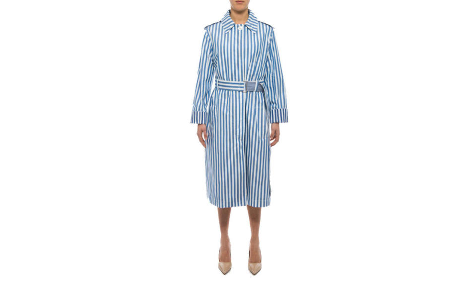 <p>Celine outerwear cotton coat, $2423,<a href="https://www.italist.com/en/woman/clothing/coats-jackets/outerwear-cotton-coat/524609/581498/celine" rel="nofollow noopener" target="_blank" data-ylk="slk:Italist;elm:context_link;itc:0;sec:content-canvas" class="link "> Italist </a></p>