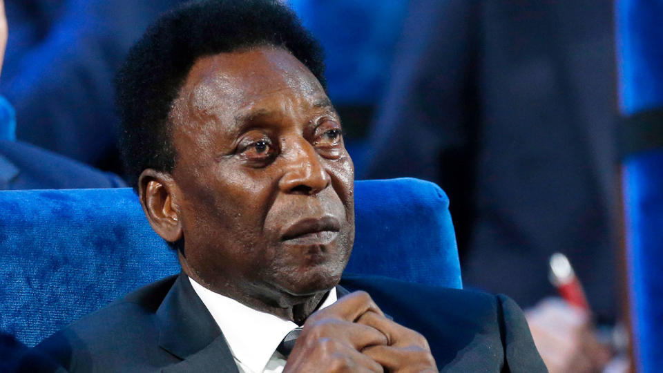 Pele is in hospital after having a tumour removed from his colon. Pic: AAP