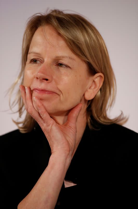 Bank of England Chief Operating Officer Joanna Place listens at the 'Future Forum 2017' event in St George's Hall, Liverpool